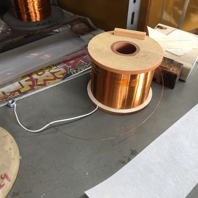 ソレノイドコイル製作の画像