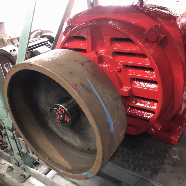 95kw三相モーター整備の画像